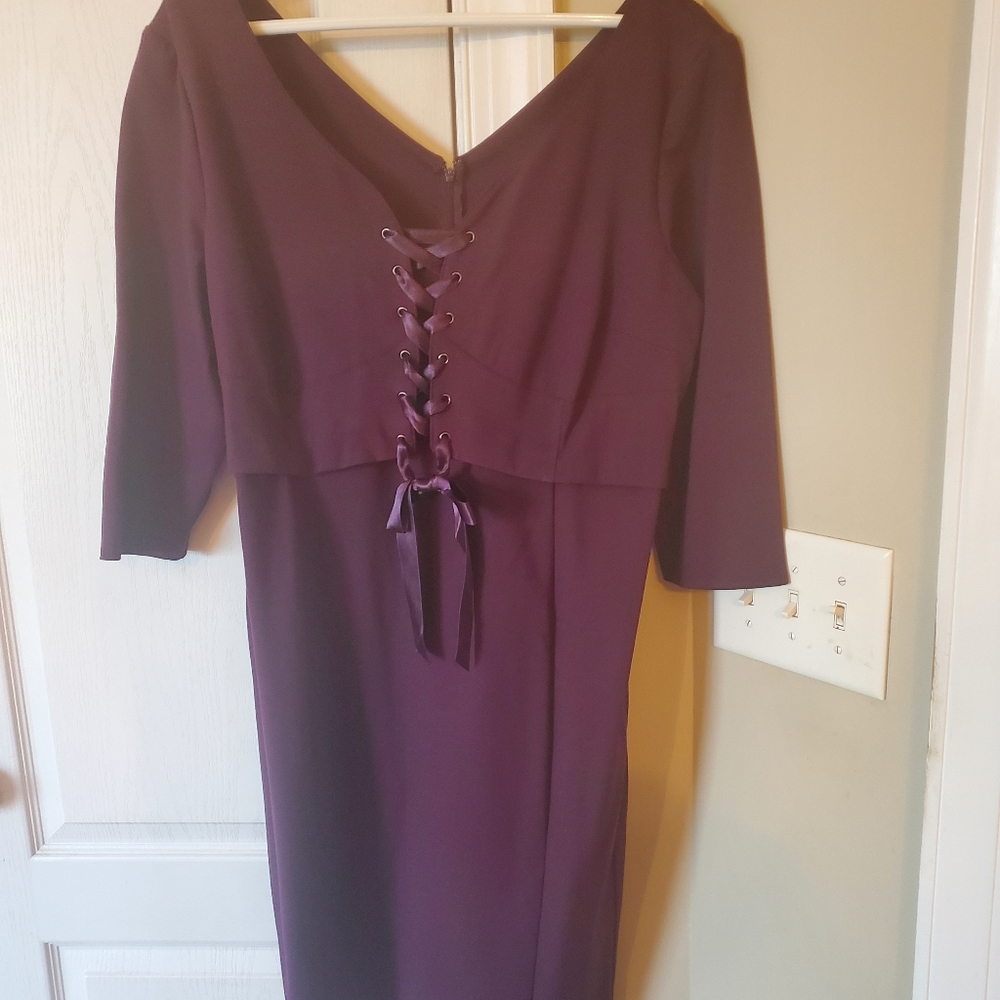 LANE BRYANT Purple Dress